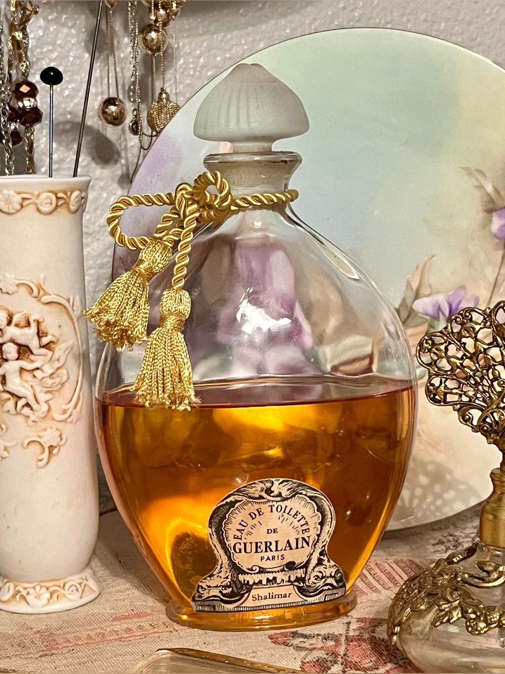 Guerlain Shalimar Eau de Toilette circa 1957-1963 Large 4.2-ounce Rare